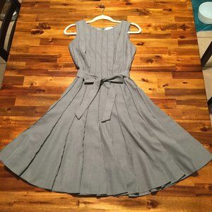 LAST CALL Calvin Klein Pleated Dress with Belt